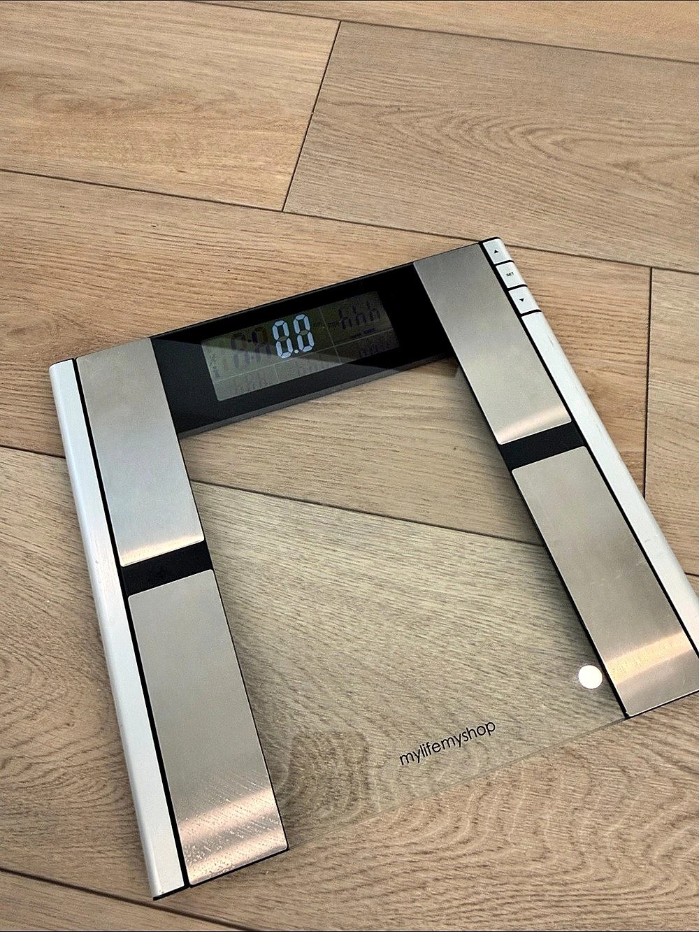 myLifeShop Body Analyzer Digital Scale Silver Black